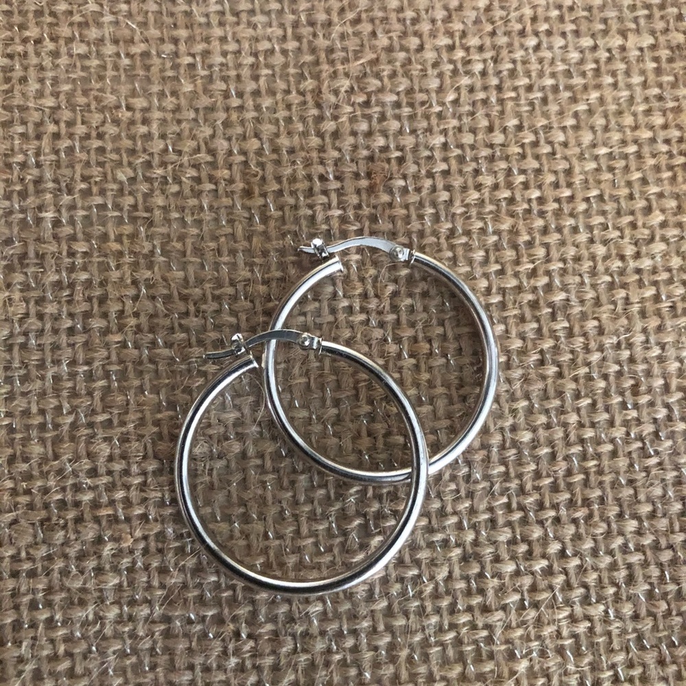 Silver Hoop Earrings